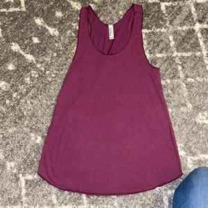 Size M unisex tank top.